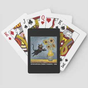 Baraja De Cartas Gráfico de arte de meme de Sunflowers