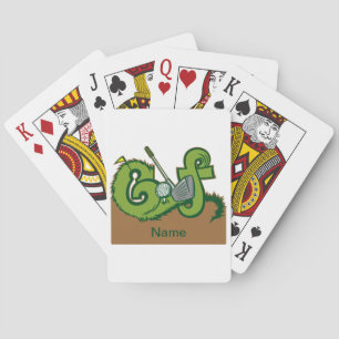 Baraja De Cartas Gráfico de encargo del golf