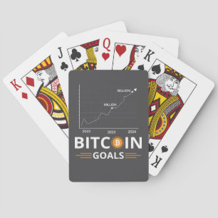 Baraja De Cartas Gráfico de Metas de Bitcoin Crecimiento de Criptom
