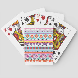 Baraja De Cartas Gráfico de patrones tribales azteca