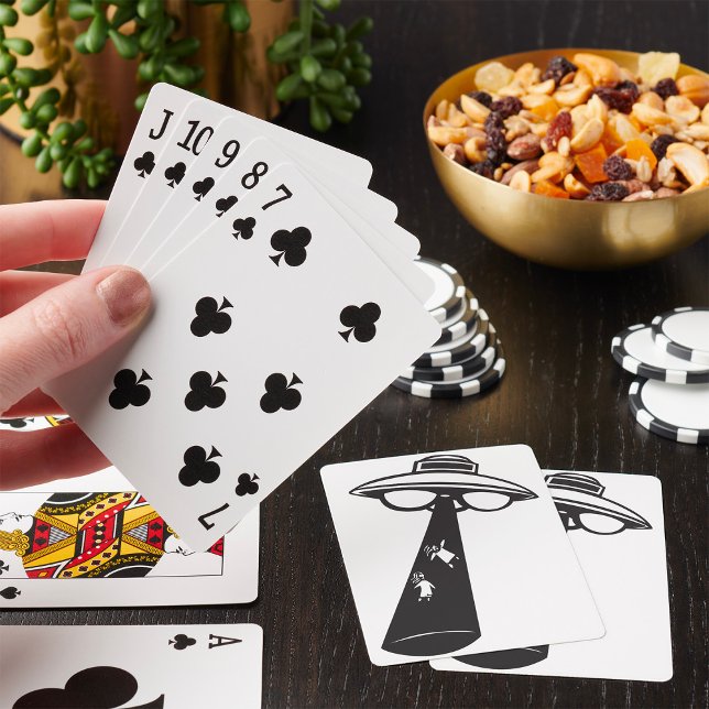 Baraja De Cartas Gráfico de secuestro de OVNI retro Alien Sci-Fi (Subido por el creador)