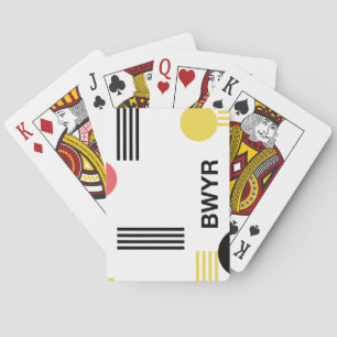 Baraja De Cartas Gráfico urbano moderno con tipografía y formas