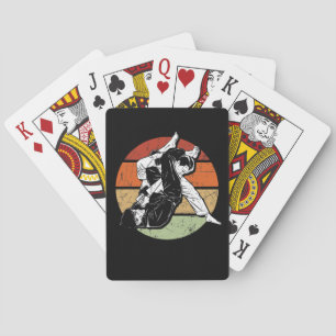 Baraja De Cartas Gráficos vintage mixtos de artes marciales Jiu Jit