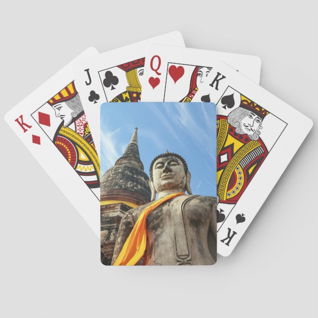 Baraja De Cartas Gran Buda en Ayutthaya, Tailandia (Reverso)