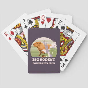 Baraja De Cartas Gran Club de Compañeros de Roedores Capibara