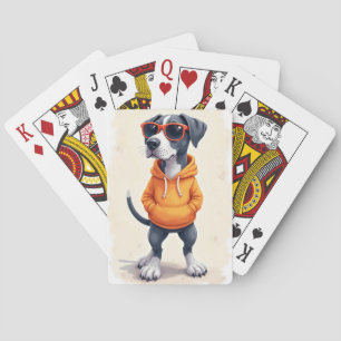 Baraja De Cartas Gran Danés divertido Kawaii Perro