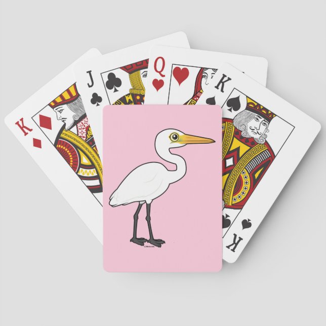 Baraja De Cartas Gran Egret Birdorable (Reverso)