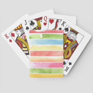 Baraja De Cartas gran fondo de la acuarela - pinturas 2 de la