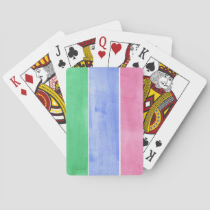 Baraja De Cartas gran fondo de la acuarela - pinturas 4 de la
