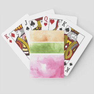 Baraja De Cartas gran fondo de la acuarela - pinturas 6 de la