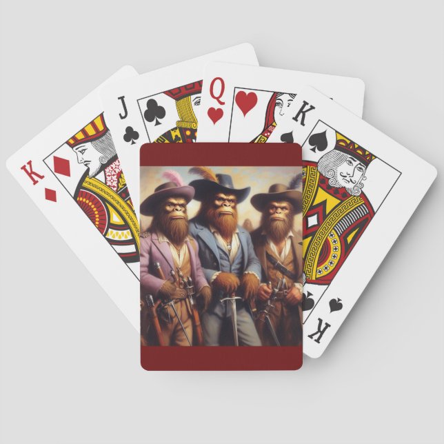 Baraja De Cartas Gran pie 3 mosqueteros (Reverso)