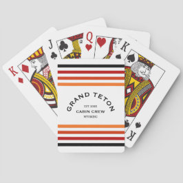 Baraja De Cartas Gran Teton Cabina Club Personalizado Escudo Estamp
