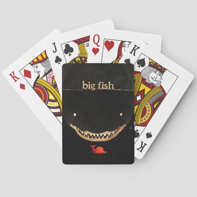 Baraja De Cartas Gran tiburón oscuro (Reverso)