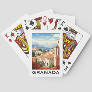 Baraja De Cartas Granada Alhambra España Viajes Antiguos