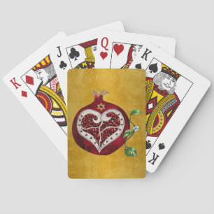 Baraja De Cartas Granada Judía Corazón Hanukkah Rosh Hashanah