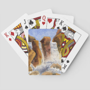 Baraja De Cartas Grandes cascadas en tres gotas separadas