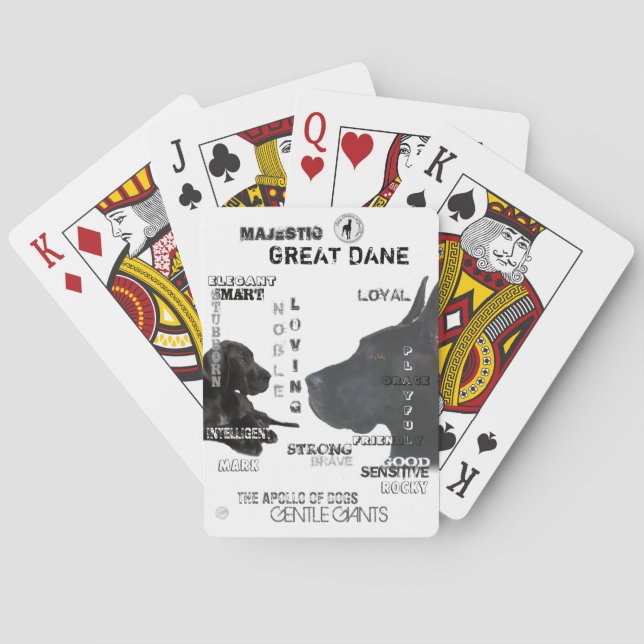 Baraja De Cartas Grandes daneses (Reverso)