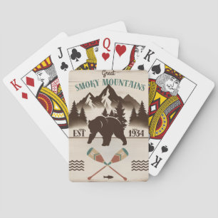 Baraja De Cartas Grandes montañas humeantes, oso TN