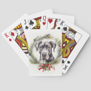 Baraja De Cartas Grandes Navidades de daneses de marionetas de flor