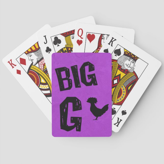 Baraja De Cartas Grandes tarjetas catas G  (Reverso)