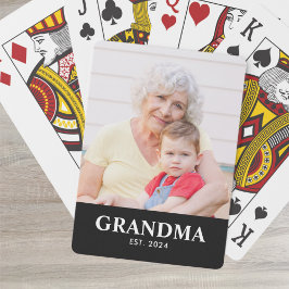 Baraja De Cartas Grandma Established Bold Black Phot
