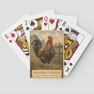 Baraja De Cartas Granja de Gallo Gallina VINTAGE