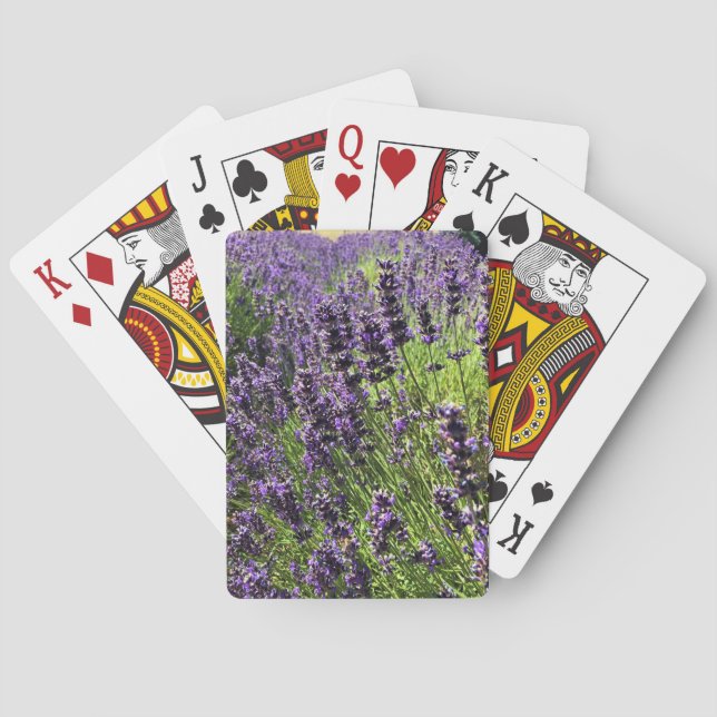 Baraja De Cartas Granja de lavanda (Reverso)