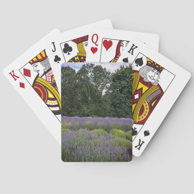 Baraja De Cartas Granja de lavanda (Reverso)