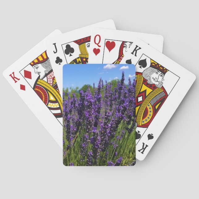 Baraja De Cartas Granja de lavanda (Reverso)