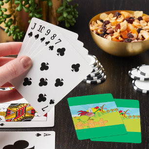 Baraja De Cartas Granja del Gallo Cantador Divertido