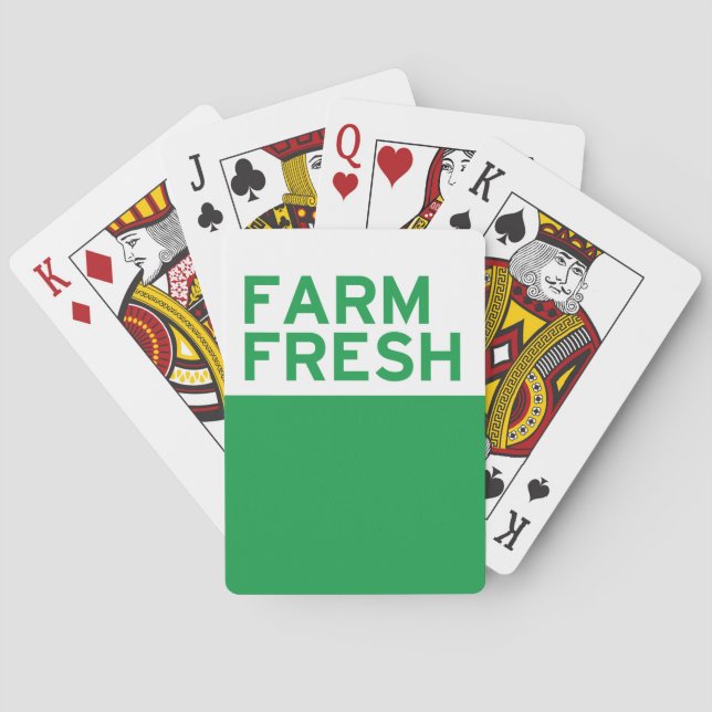 Baraja De Cartas Granja fresca (Reverso)