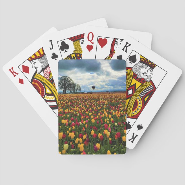 Baraja De Cartas Granja Tulip en Oregón (Reverso)