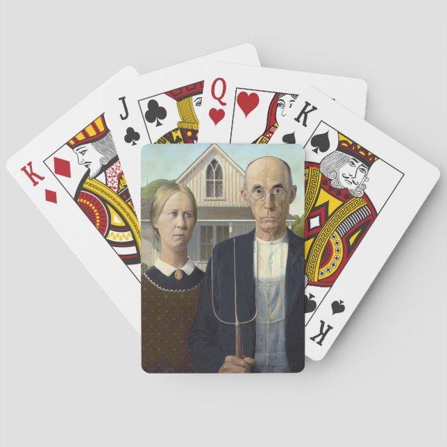 Baraja De Cartas Grant Wood "American Gothic" (Reverso)