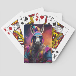 Baraja De Cartas Grasas azules de burro