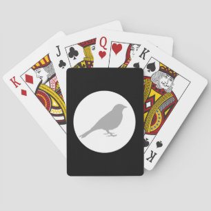 Baraja De Cartas Gray Bird Black Play Cards