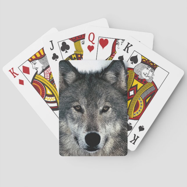 Baraja De Cartas Gray Wolf (Reverso)