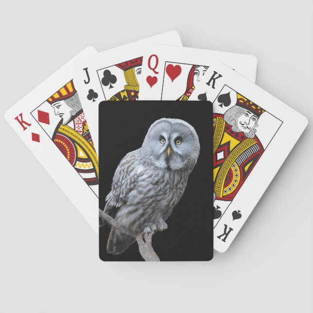 Baraja De Cartas Great Gray Owl (Reverso)