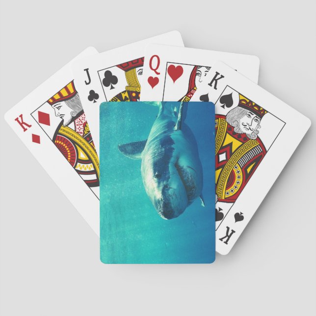 BARAJA DE CARTAS GREAT WHITE SHARK 1 (Reverso)