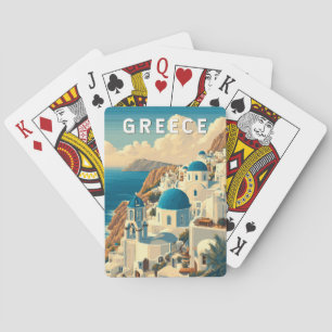 Baraja De Cartas Grecia Ilustracion Viajes de arte