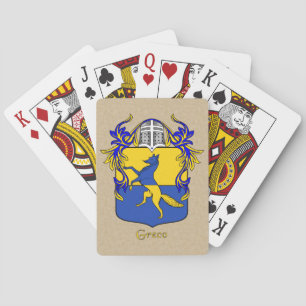 Baraja De Cartas Greco Heraldic Shield y Mantle
