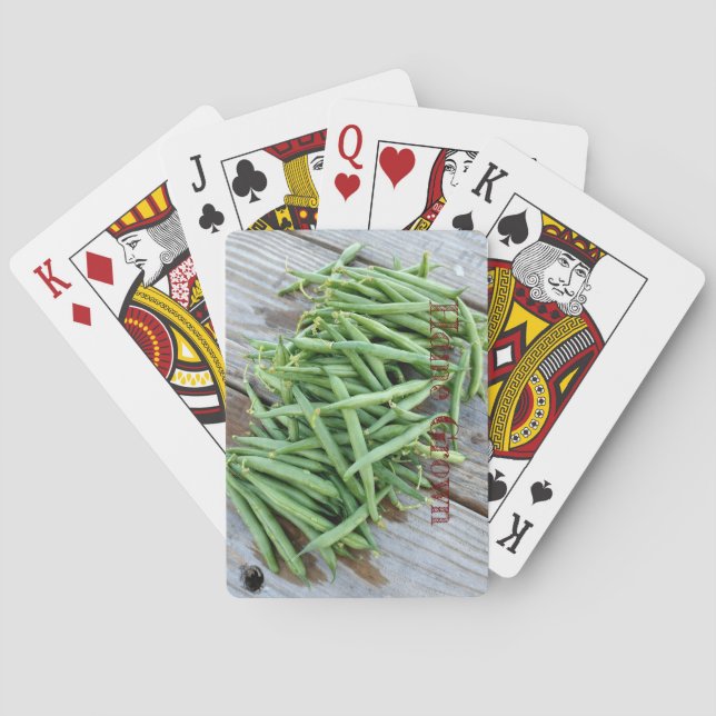 Baraja De Cartas Green Beans Classic Jugando Tarjetas (Reverso)