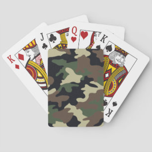 Baraja De Cartas Green Camouflage