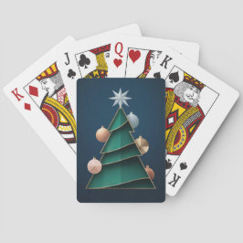 Baraja De Cartas Green Christmas Tree Vector Card Deck