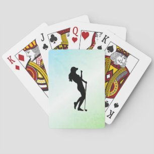 Baraja De Cartas Green de golf para damas