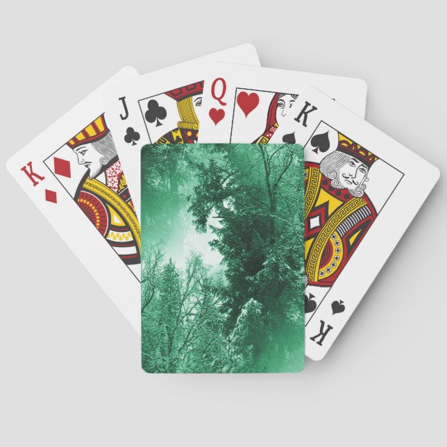 Baraja De Cartas Green invernal... (Reverso)