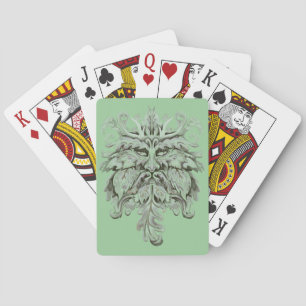 Baraja De Cartas Green Man Silver