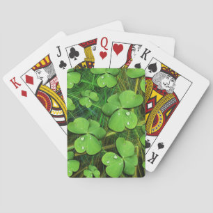Baraja De Cartas Green Shamrock St Patrick's Day Cards