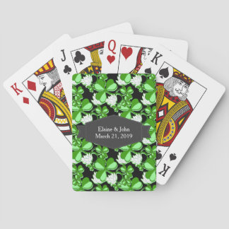Baraja De Cartas Green St. Patrick's Day Green Shamrock Ireland