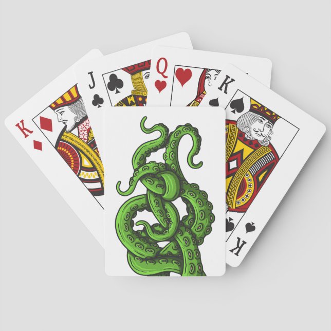 Baraja De Cartas Green Tentacles (Reverso)