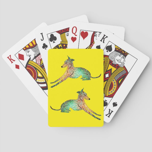Baraja De Cartas Greyhound italiano (Reverso)